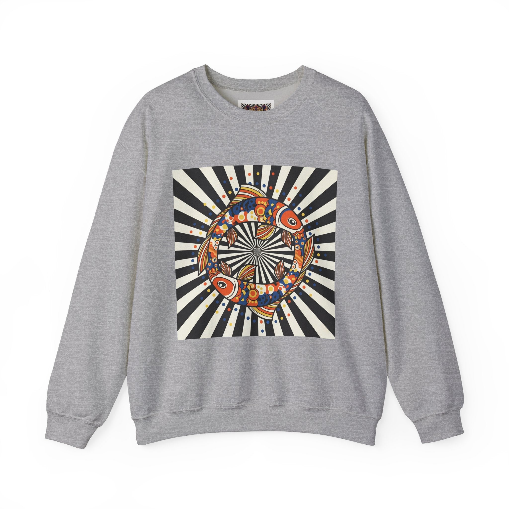 Colorful Spiritual Fish Crewneck Sweatshirt