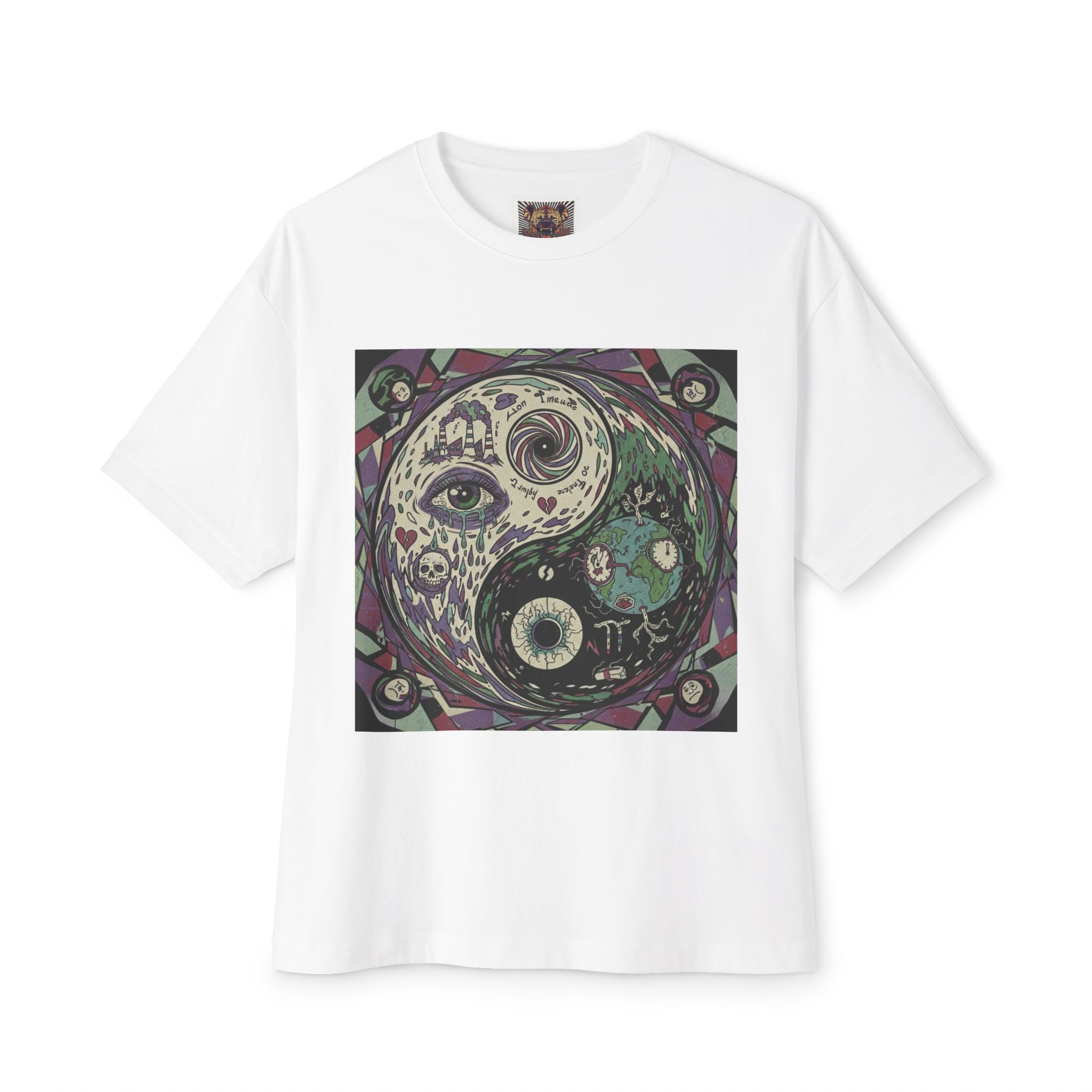 Spiritual Yin Yang Tee - Unisex Oversized Boxy T-Shirt