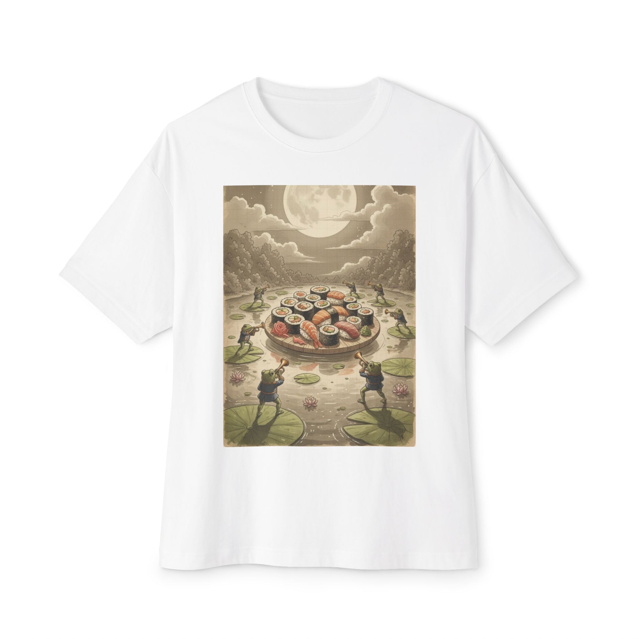 Moonlit Sushi Unisex Oversized Boxy Tee