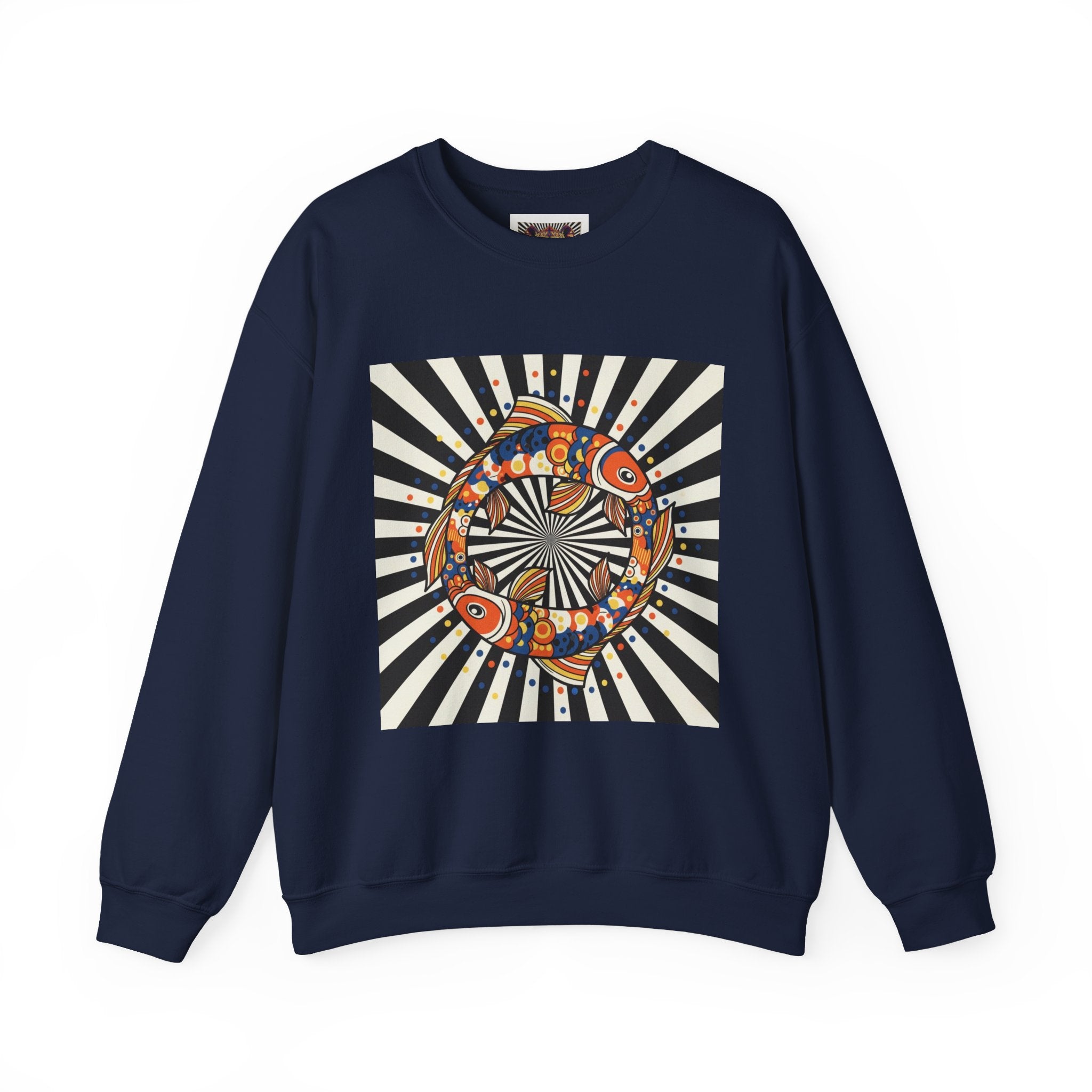 Colorful Spiritual Fish Crewneck Sweatshirt