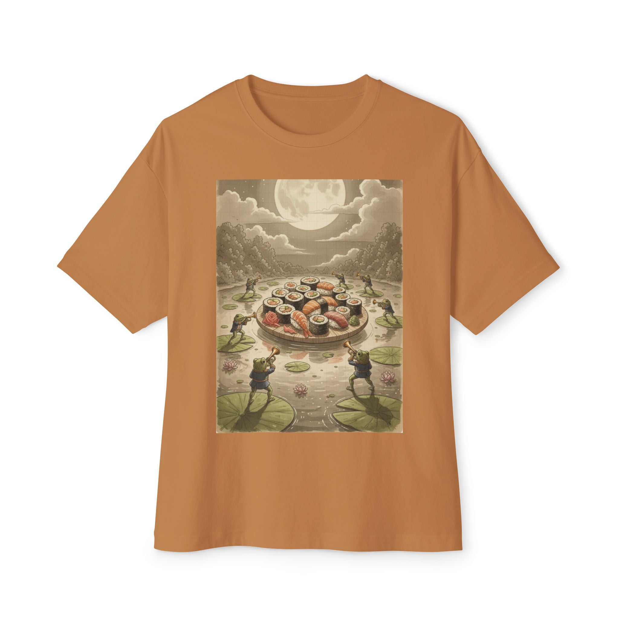 Moonlit Sushi Unisex Oversized Boxy Tee