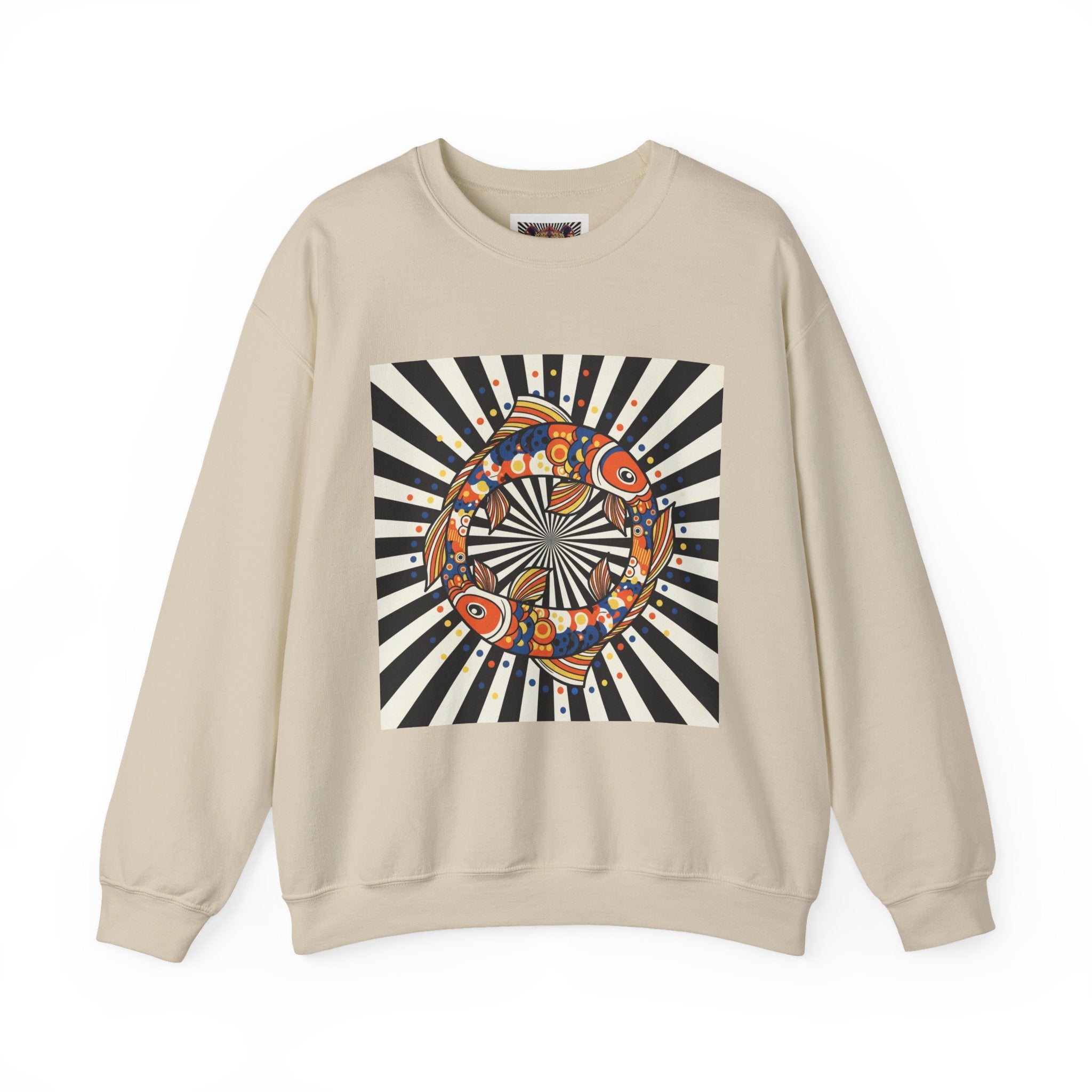 Colorful Spiritual Fish Crewneck Sweatshirt