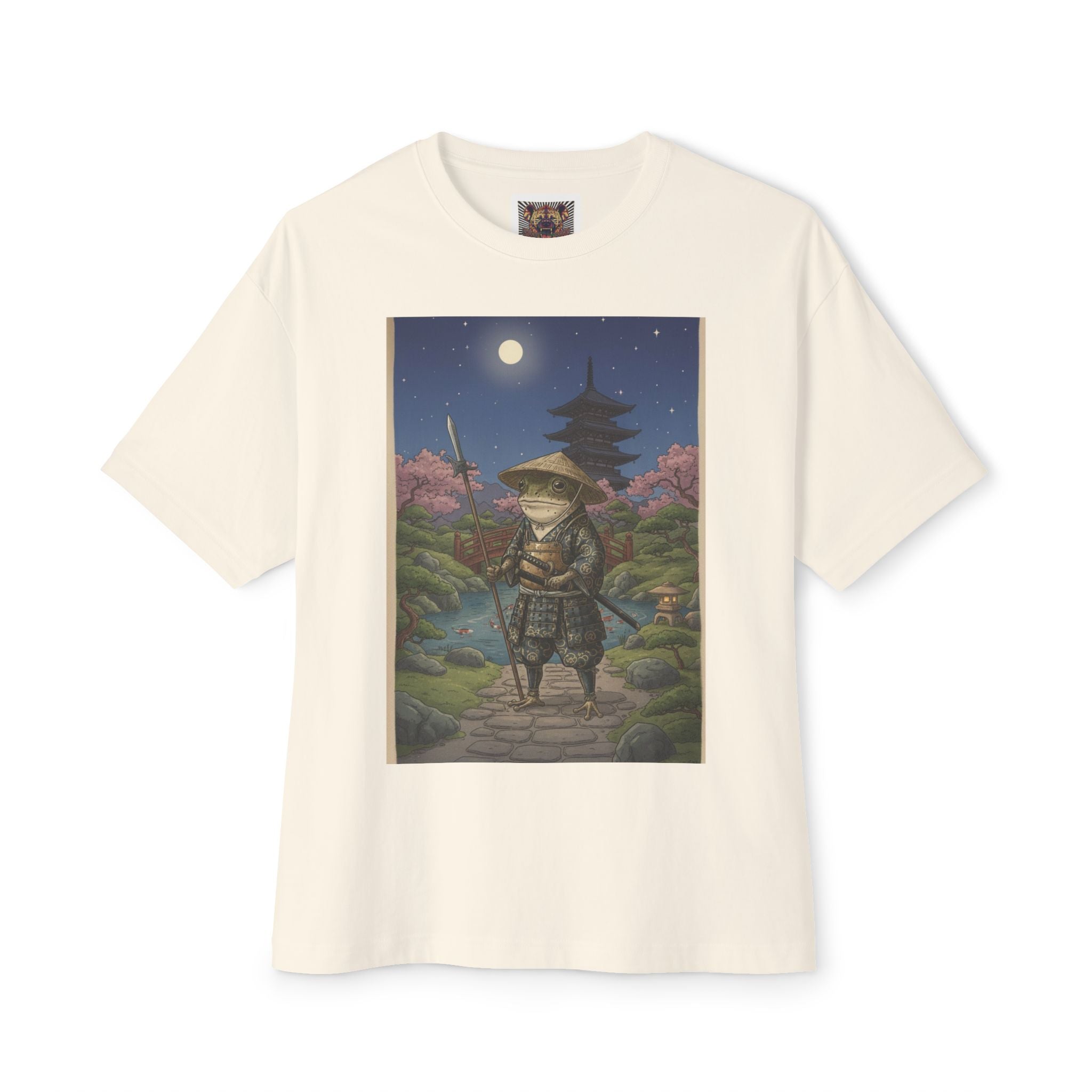 Relaxed Samurai Night Scene Tee