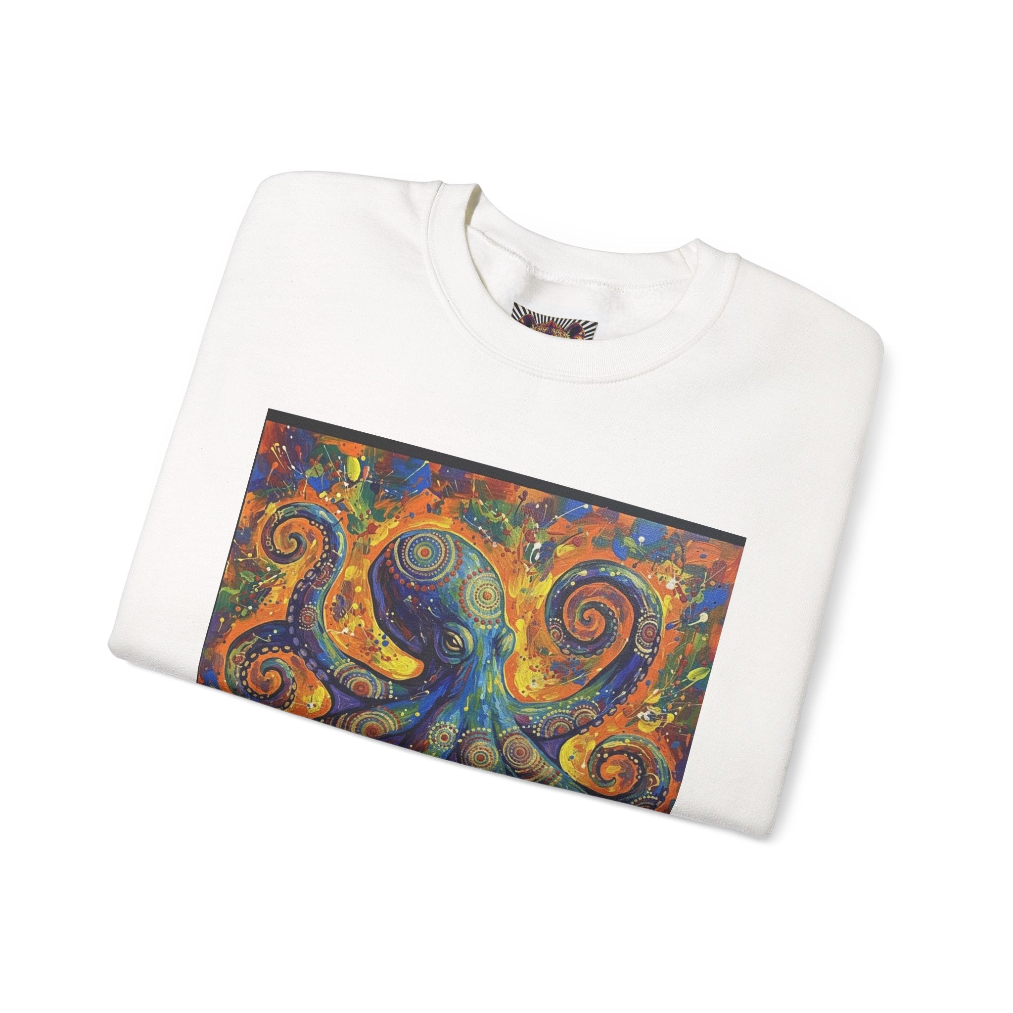 Colorful Octopus Graphic Crewneck Sweatshirt