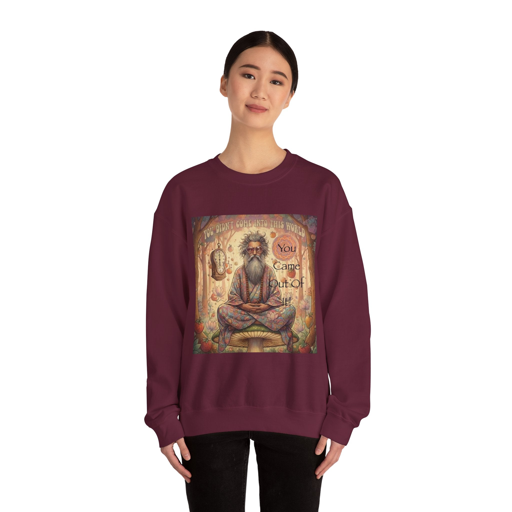 Meditative Spirit Crewneck Sweatshirt – Peaceful Vibe for Mindfulness Lovers