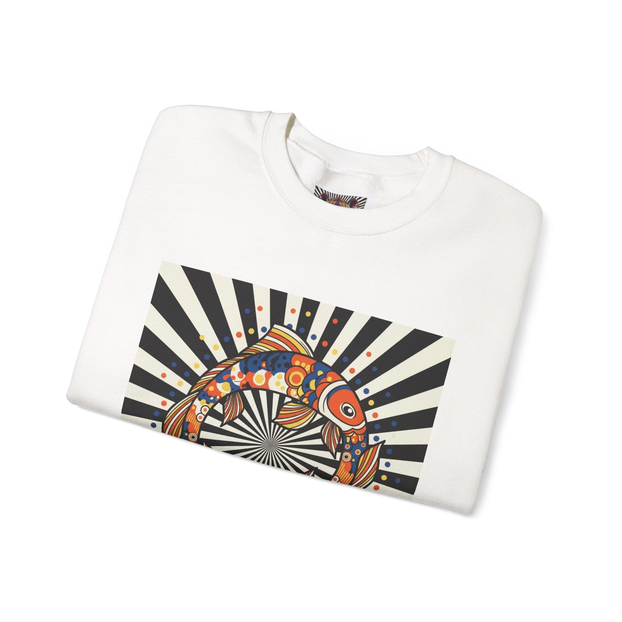 Colorful Spiritual Fish Crewneck Sweatshirt