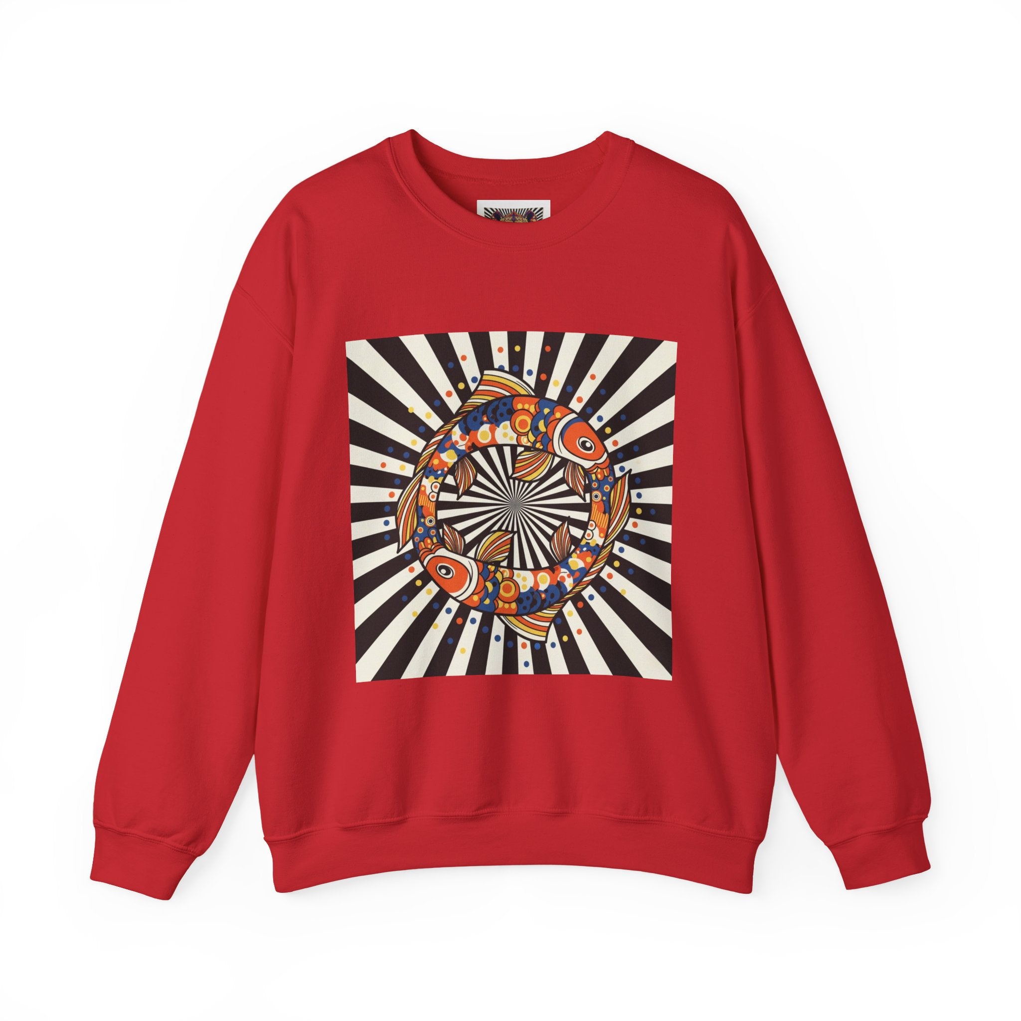 Colorful Spiritual Fish Crewneck Sweatshirt