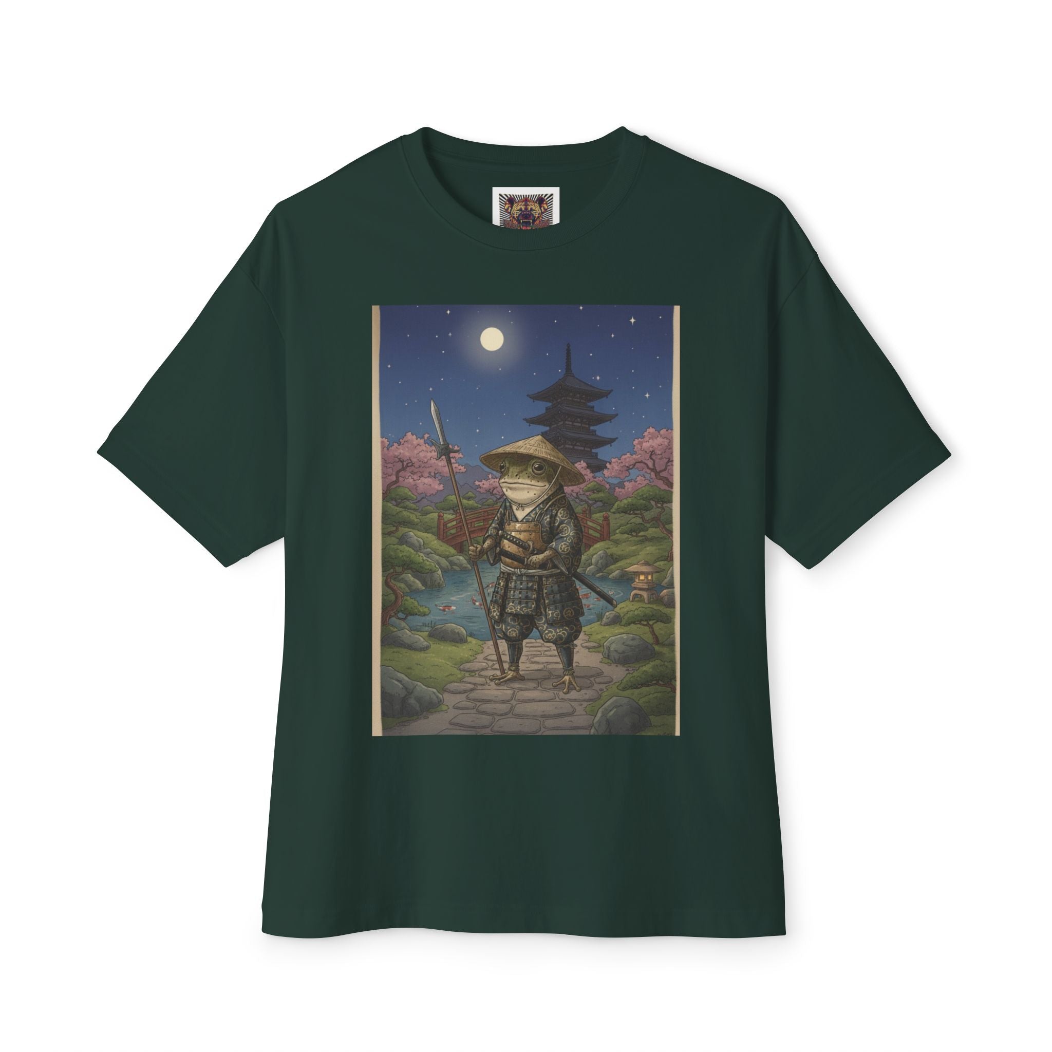 Relaxed Samurai Night Scene Tee