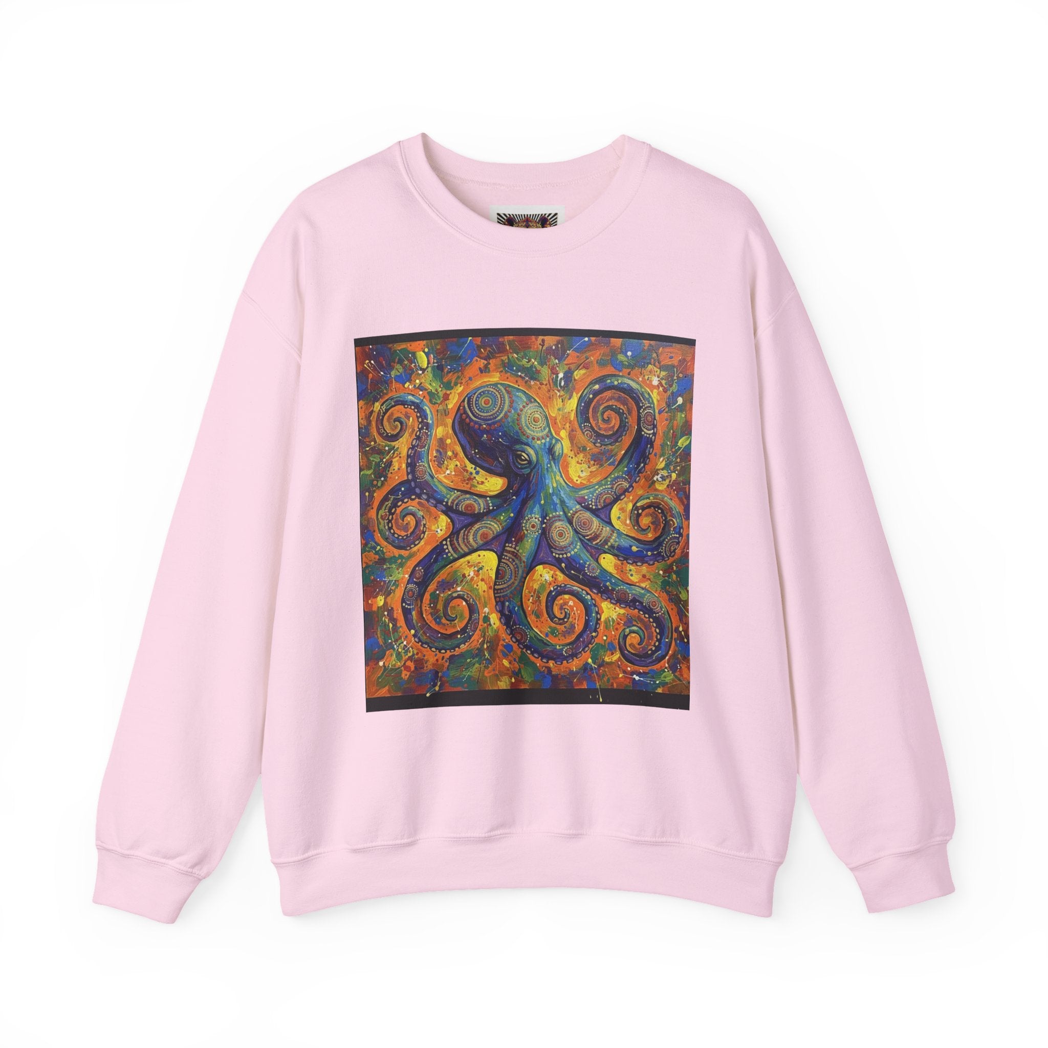 Colorful Octopus Graphic Crewneck Sweatshirt