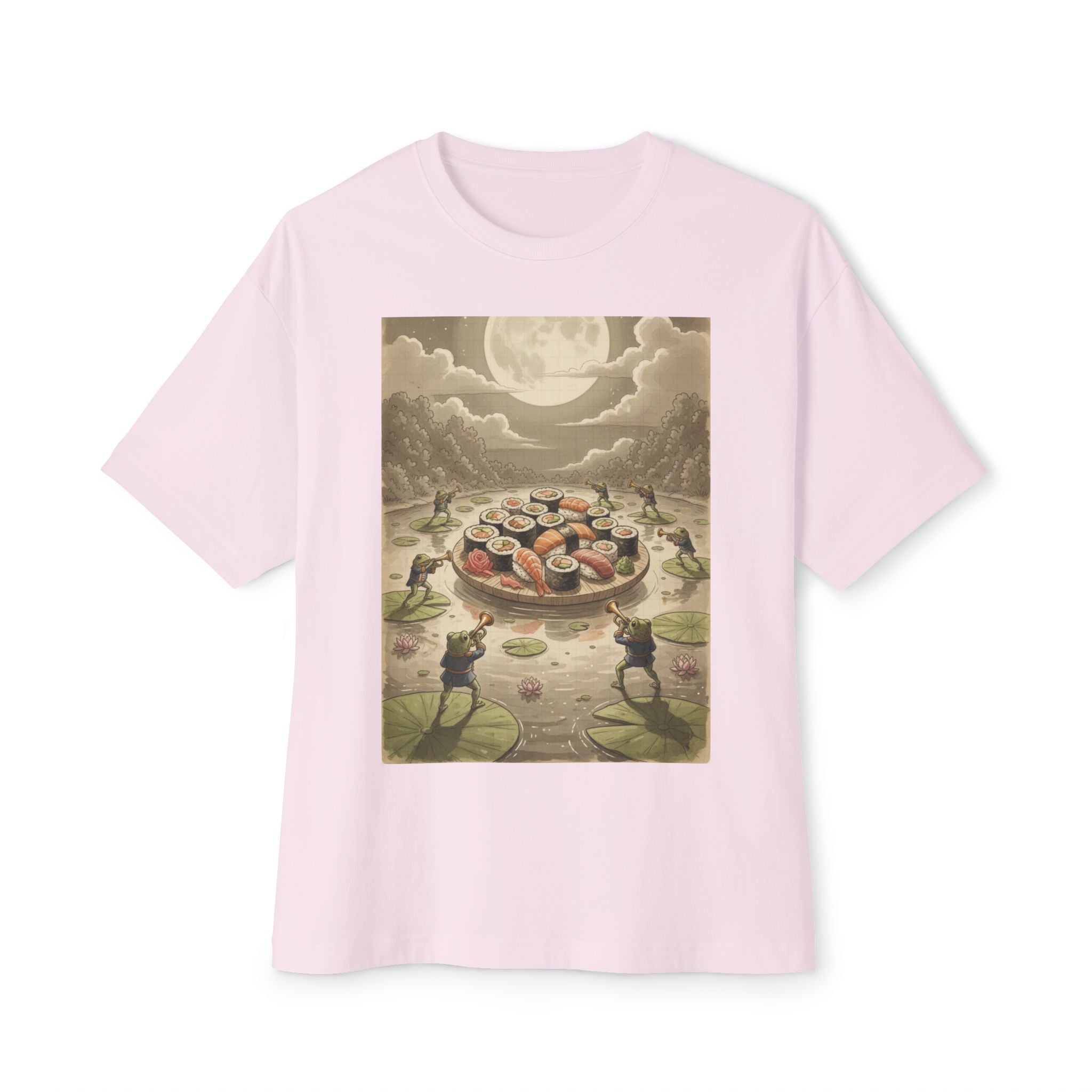 Moonlit Sushi Unisex Oversized Boxy Tee