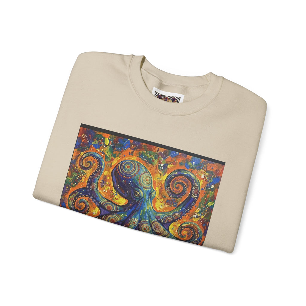 Colorful Octopus Graphic Crewneck Sweatshirt