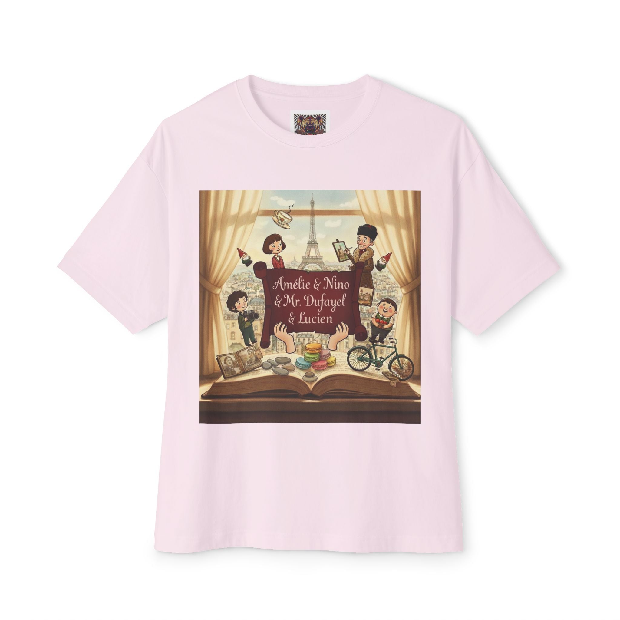 Whimsical Family Story Oversized Tee