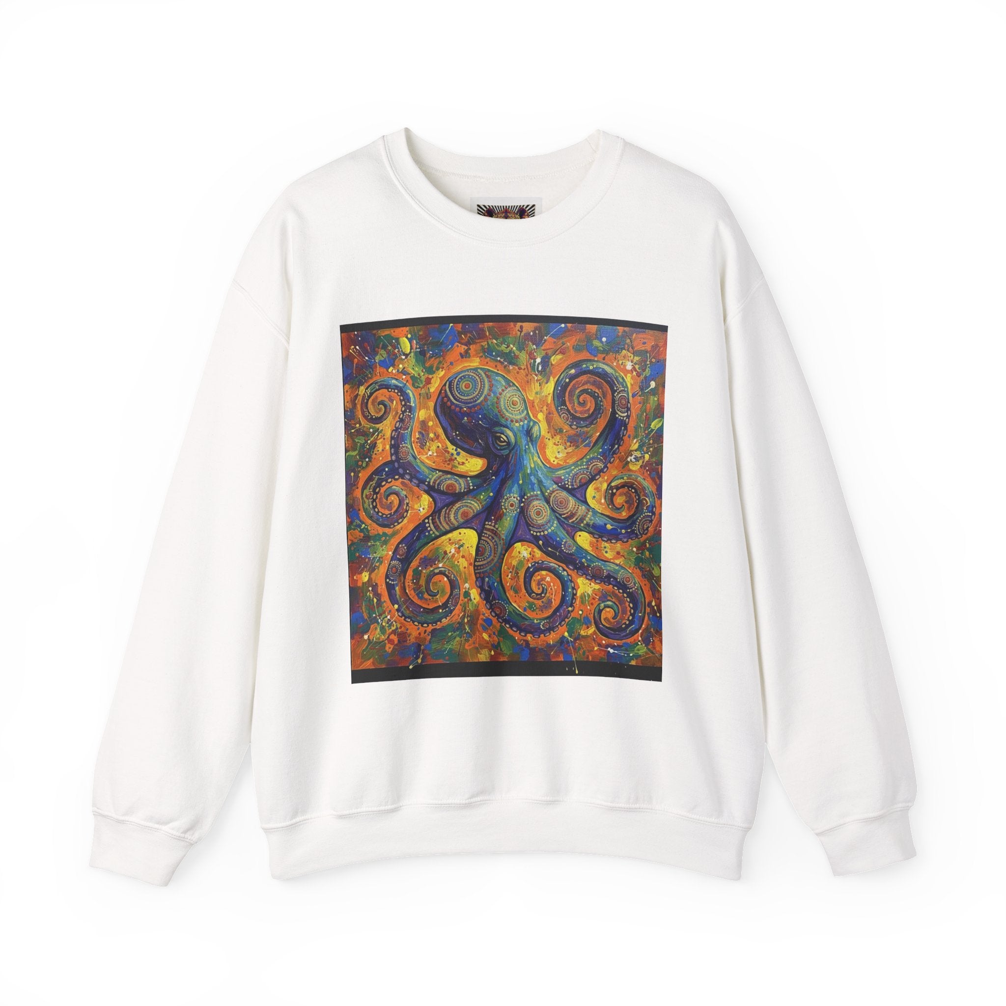 Colorful Octopus Graphic Crewneck Sweatshirt