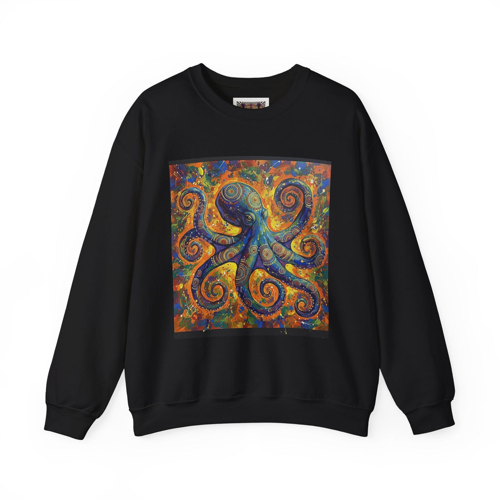 Colorful Octopus Graphic Crewneck Sweatshirt