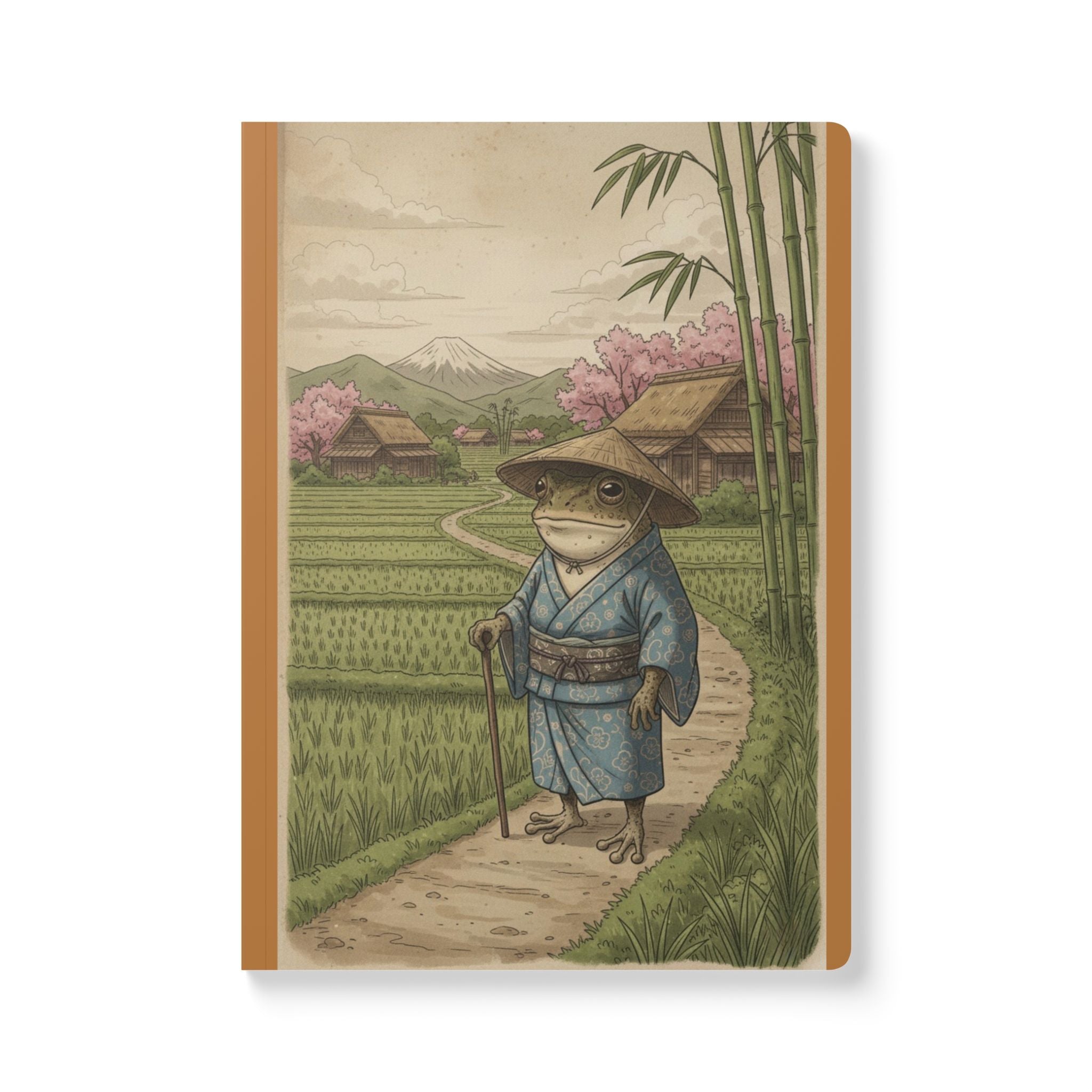 Zen Frog Softcover Journal with Inside Prints