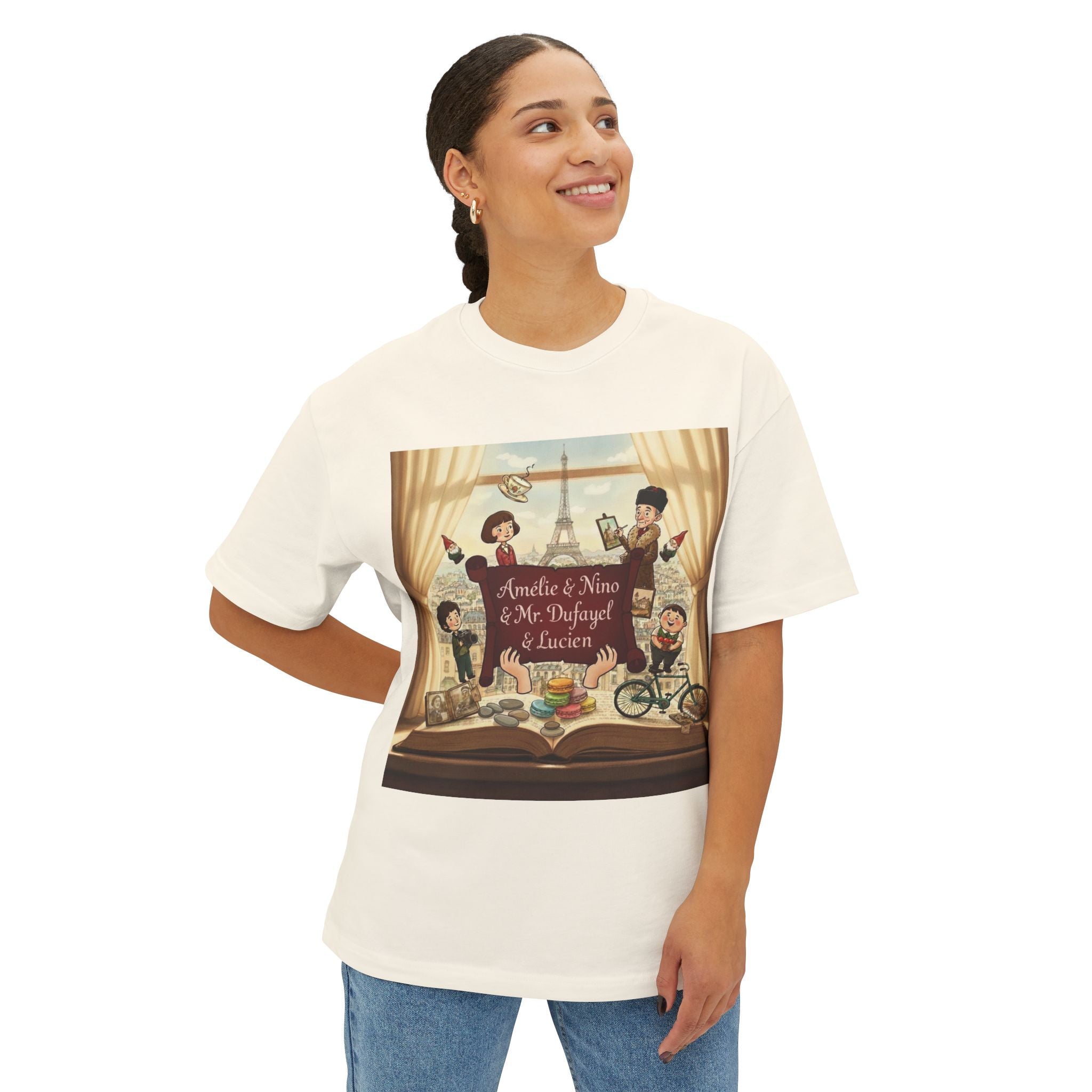 Whimsical Family Story Oversized Tee