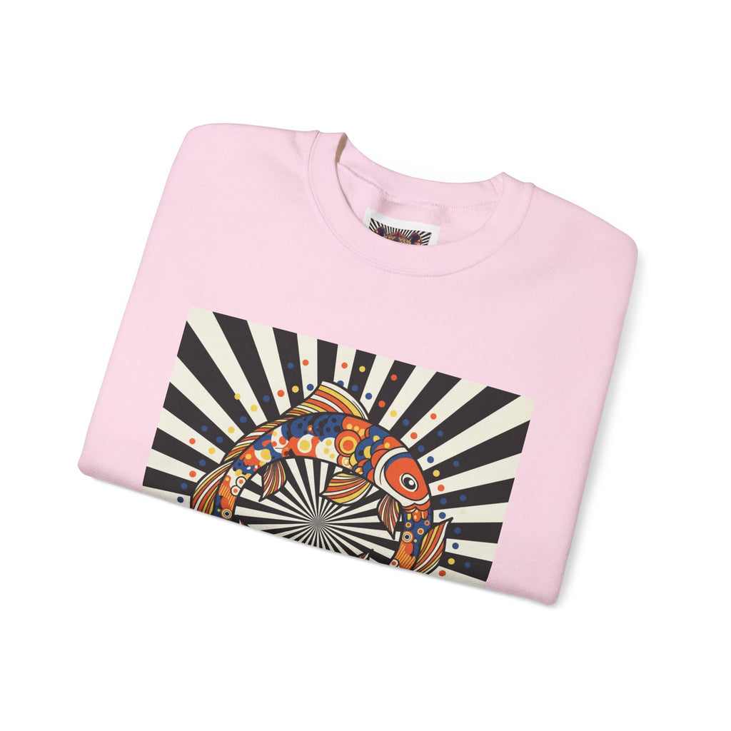 Colorful Spiritual Fish Crewneck Sweatshirt