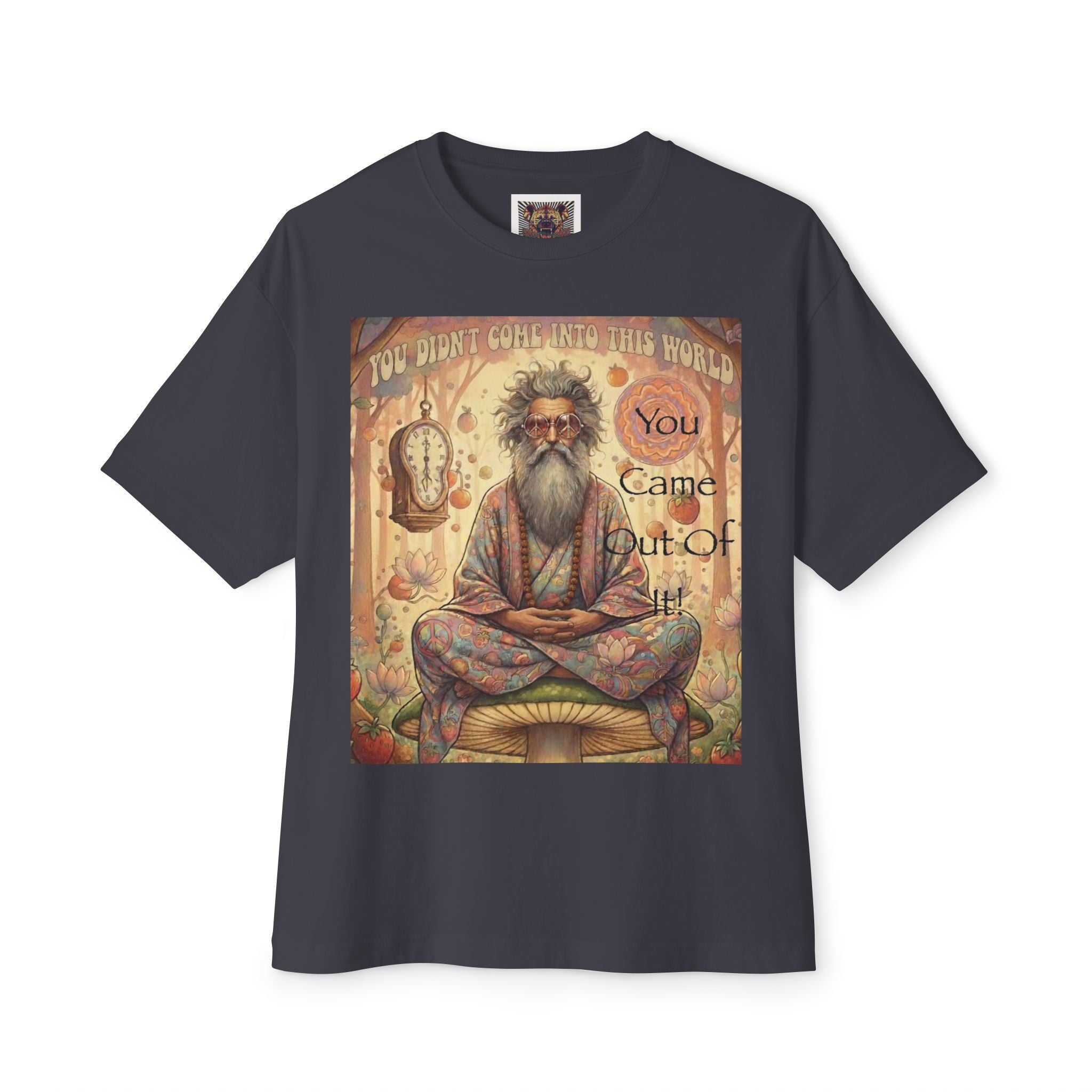 Spiritual Oversized Tee - "You Didn't Come Into This World" Design