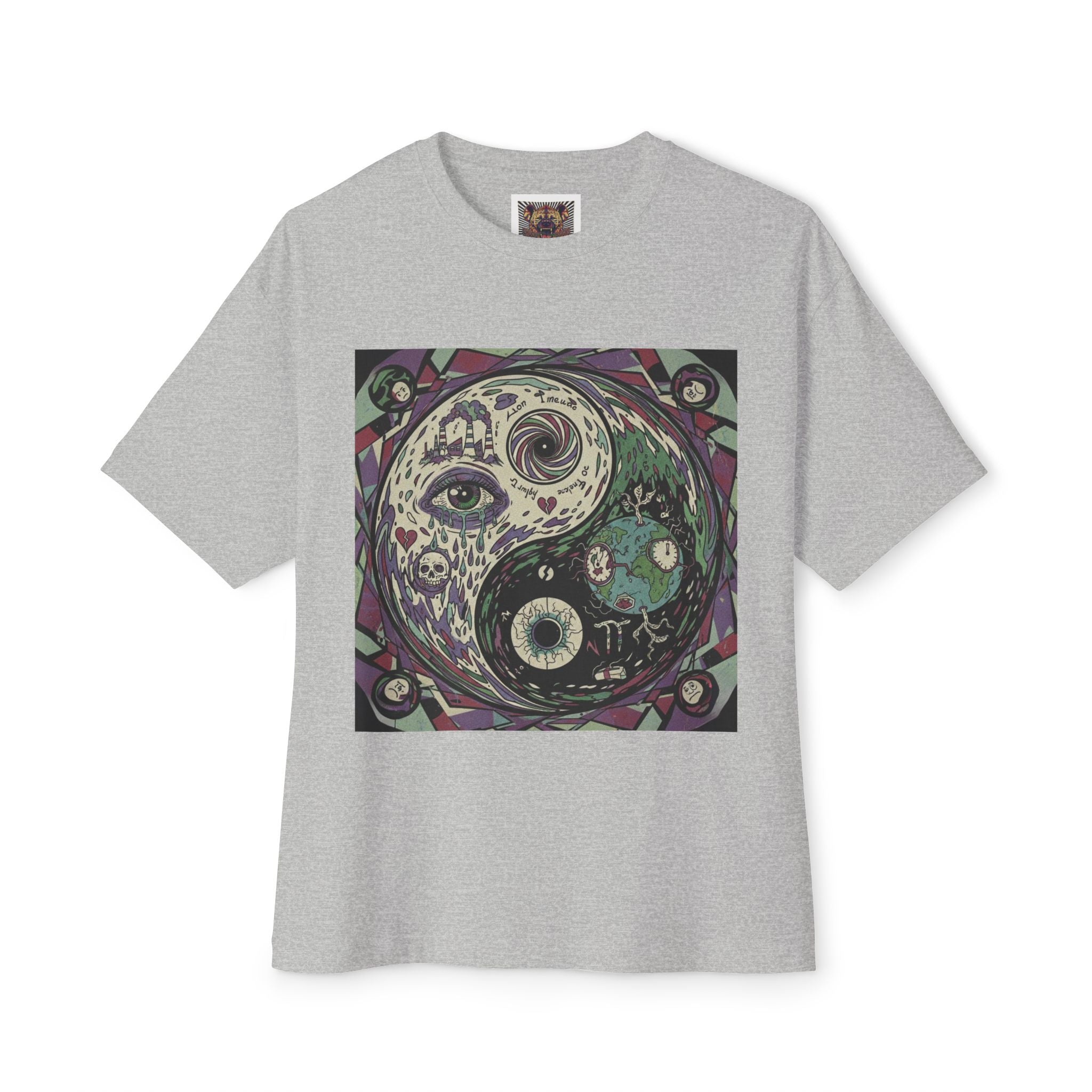 Spiritual Yin Yang Tee - Unisex Oversized Boxy T-Shirt