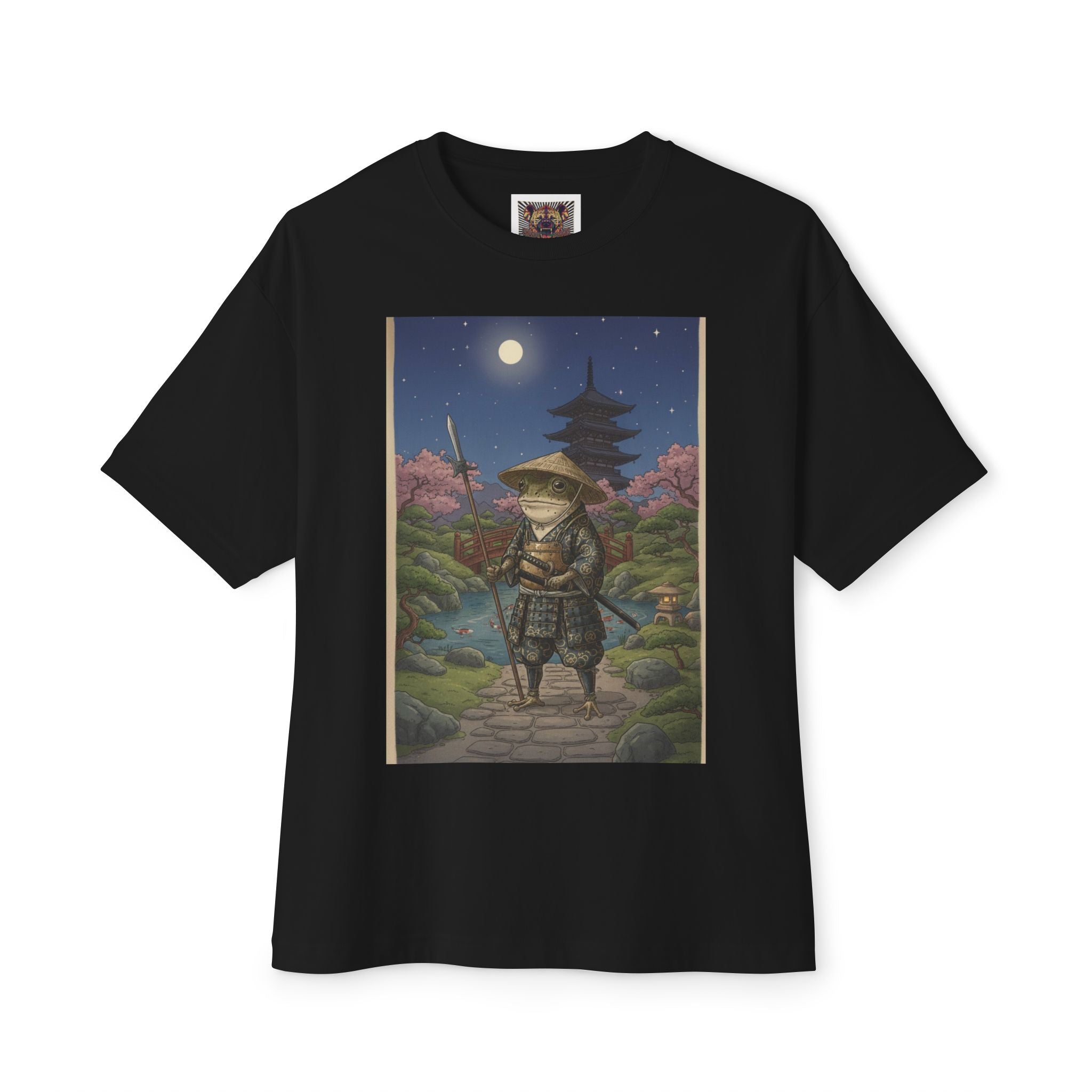 Relaxed Samurai Night Scene Tee