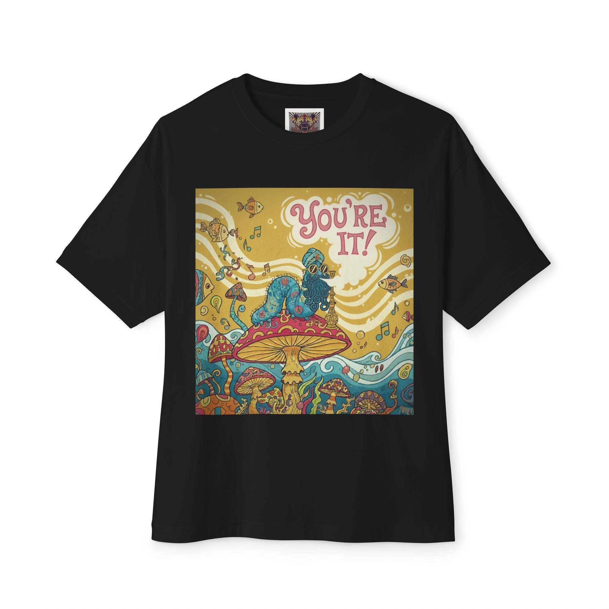 You're It! Unisex Oversized Boxy Tee - Colorful Mushroom & Fantasy Design