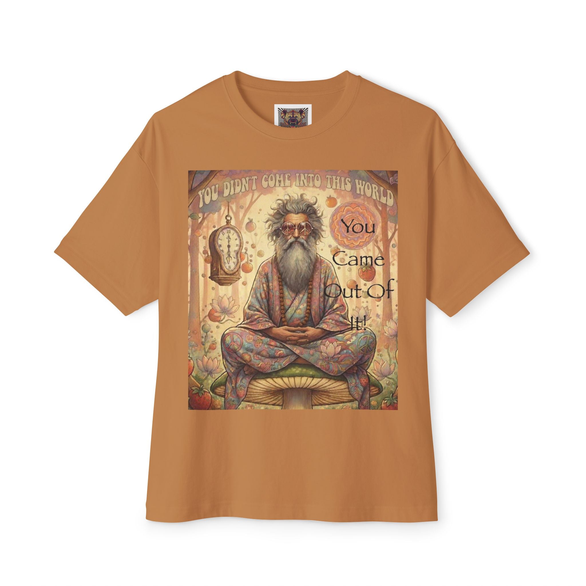 Spiritual Oversized Tee - "You Didn't Come Into This World" Design