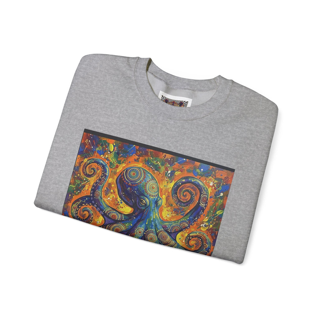 Colorful Octopus Graphic Crewneck Sweatshirt