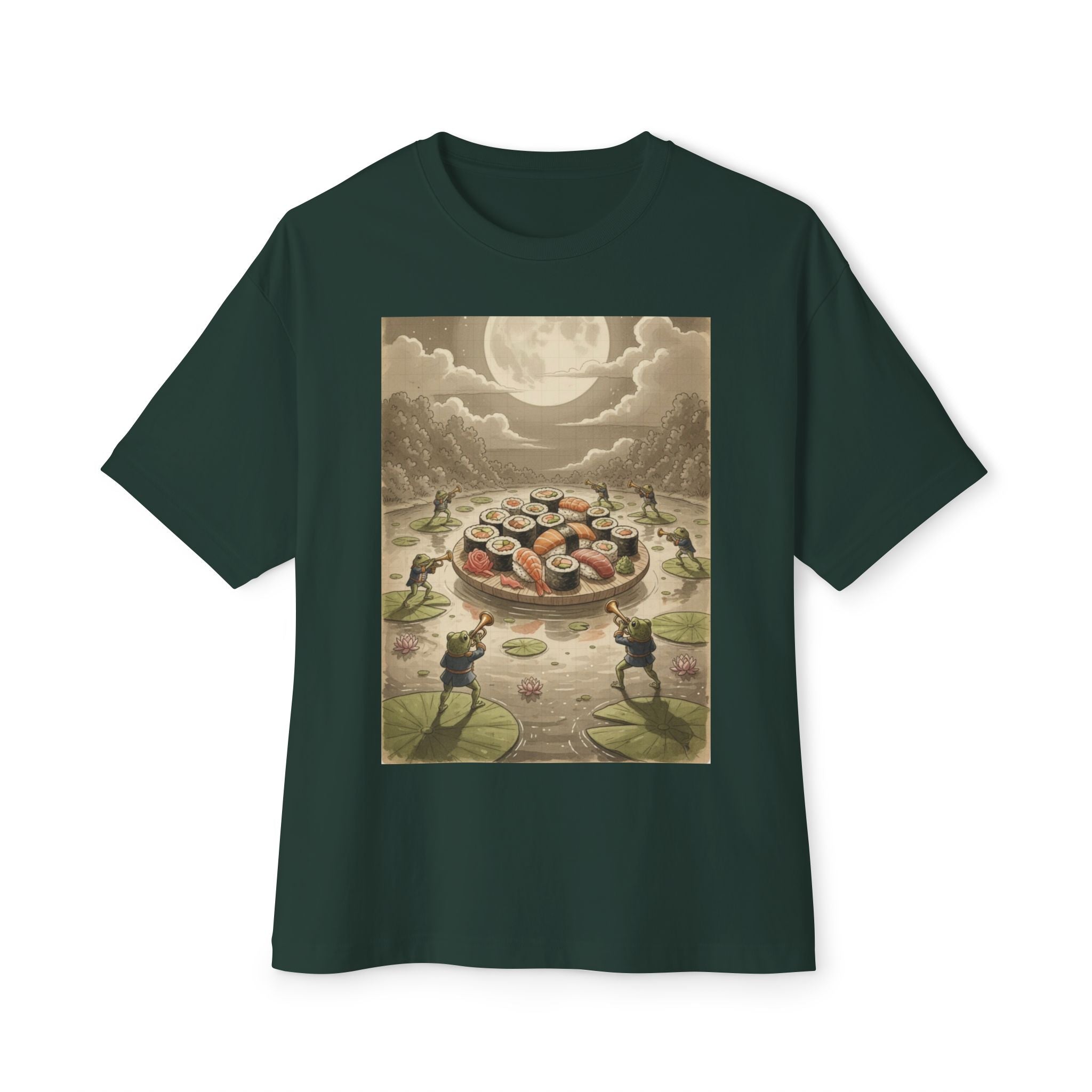 Moonlit Sushi Unisex Oversized Boxy Tee