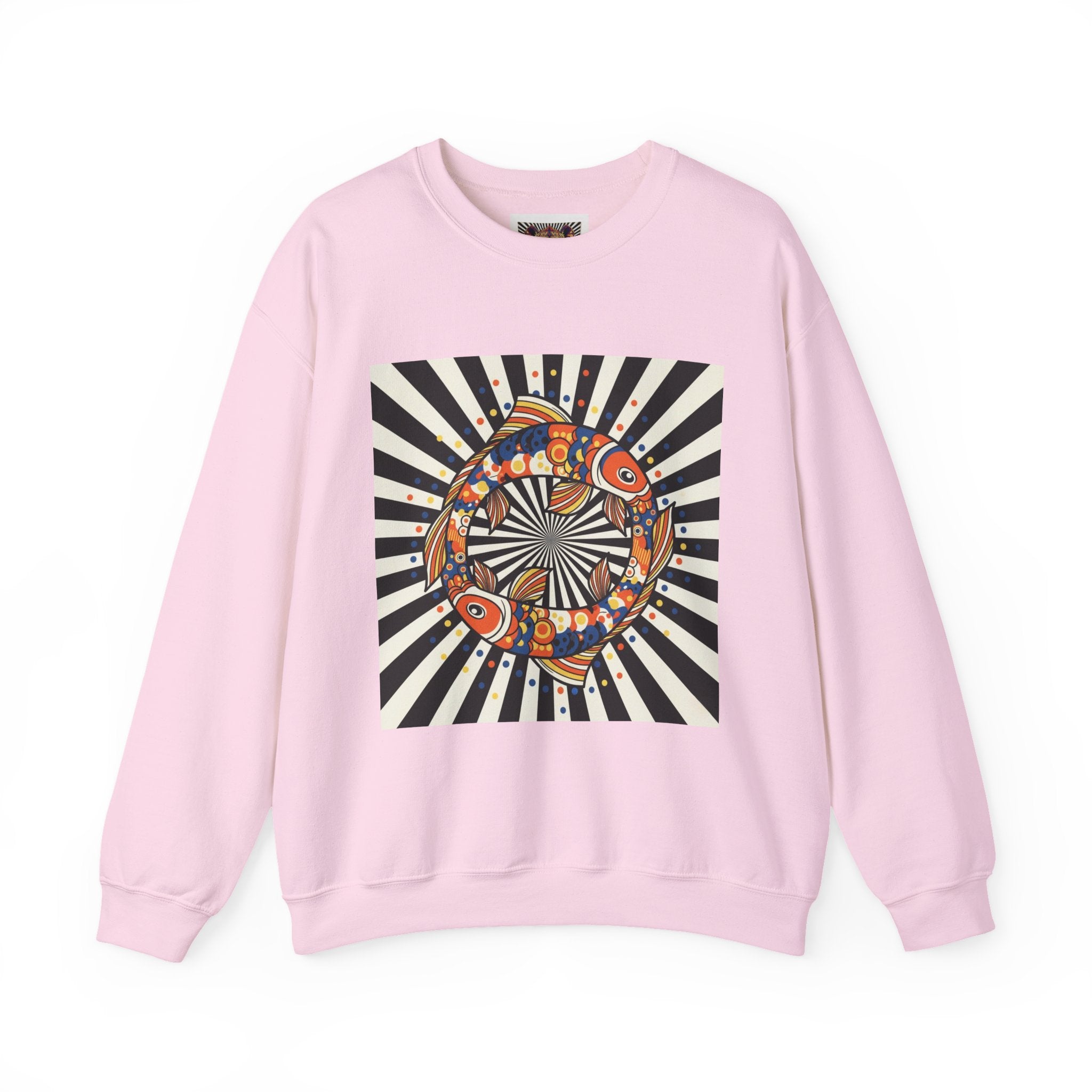 Colorful Spiritual Fish Crewneck Sweatshirt