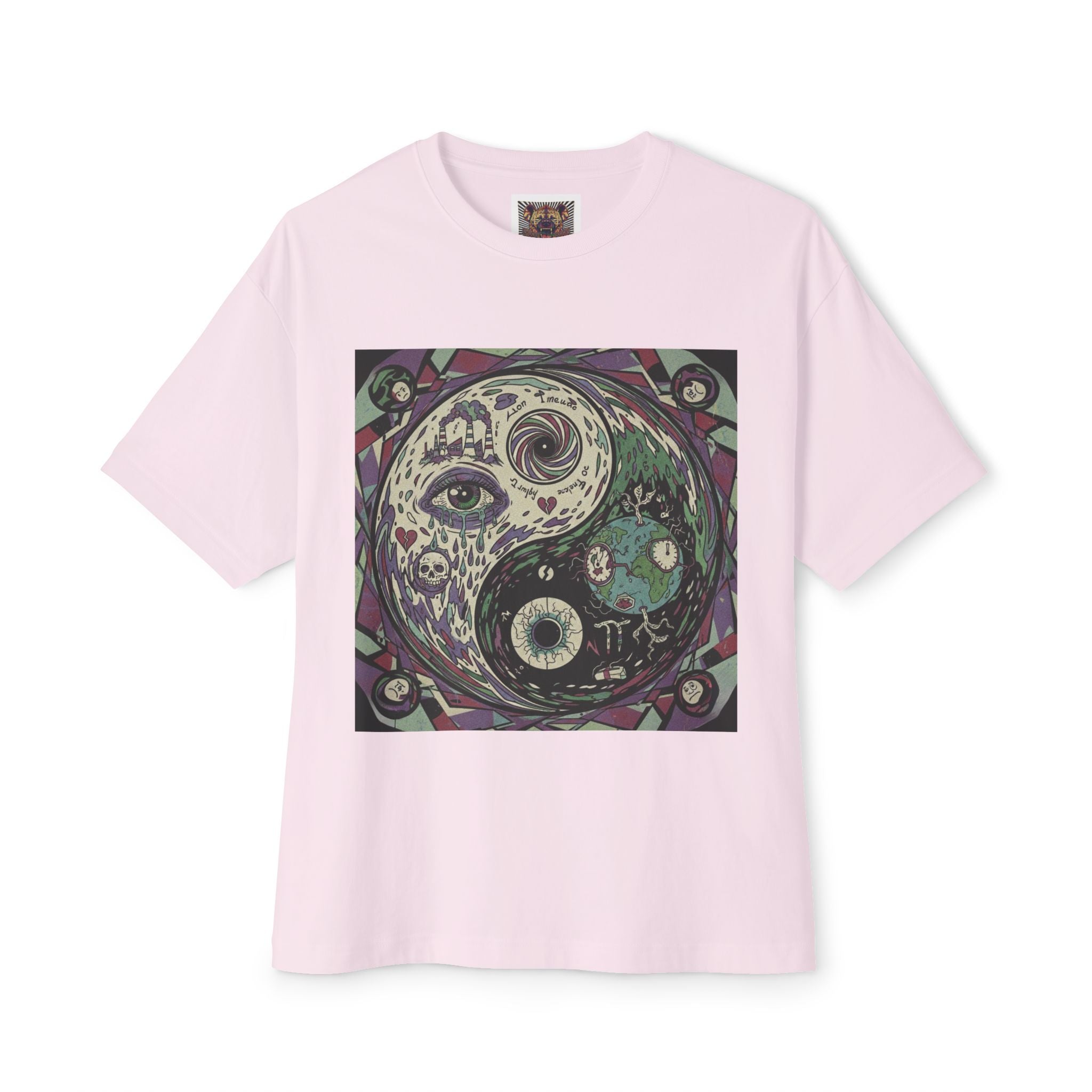 Spiritual Yin Yang Tee - Unisex Oversized Boxy T-Shirt