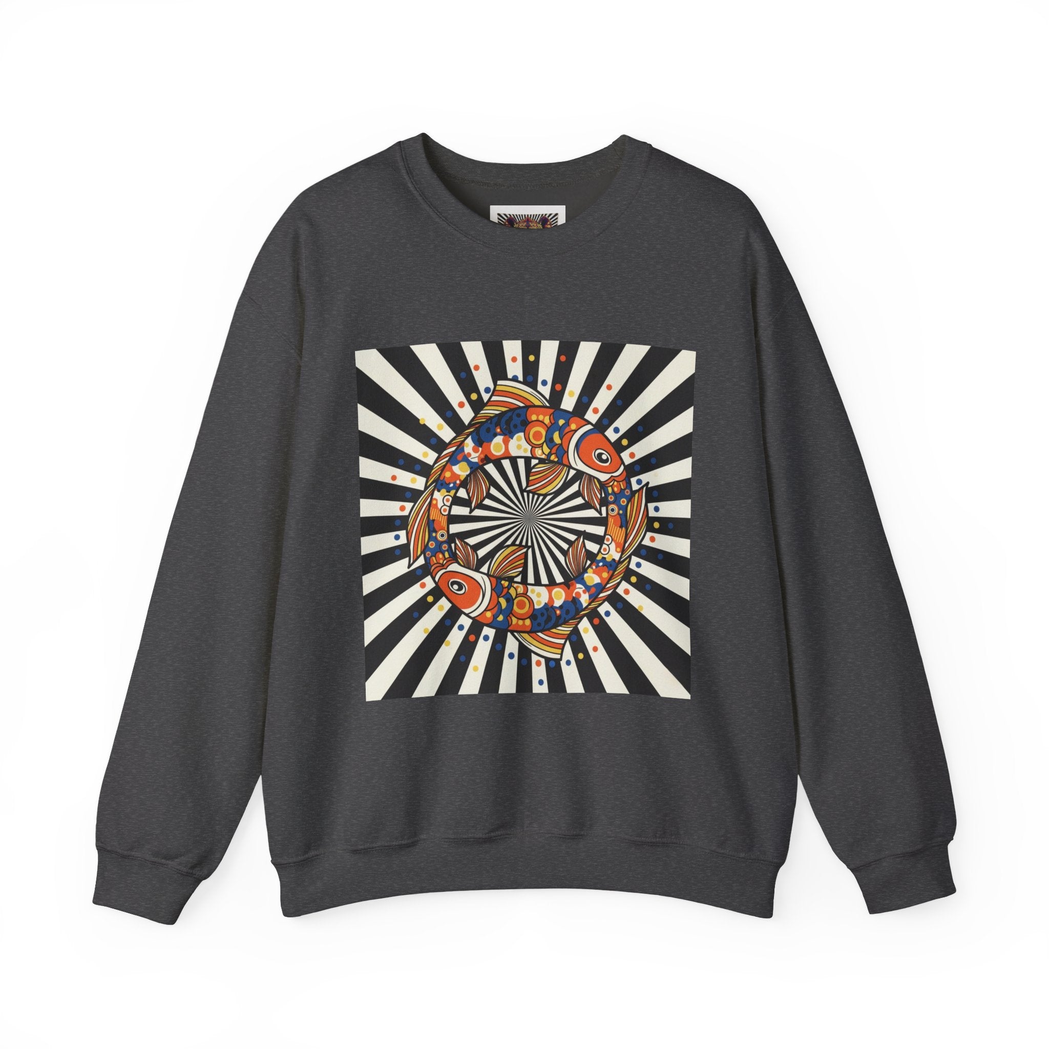 Colorful Spiritual Fish Crewneck Sweatshirt