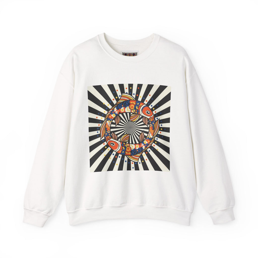 Colorful Spiritual Fish Crewneck Sweatshirt