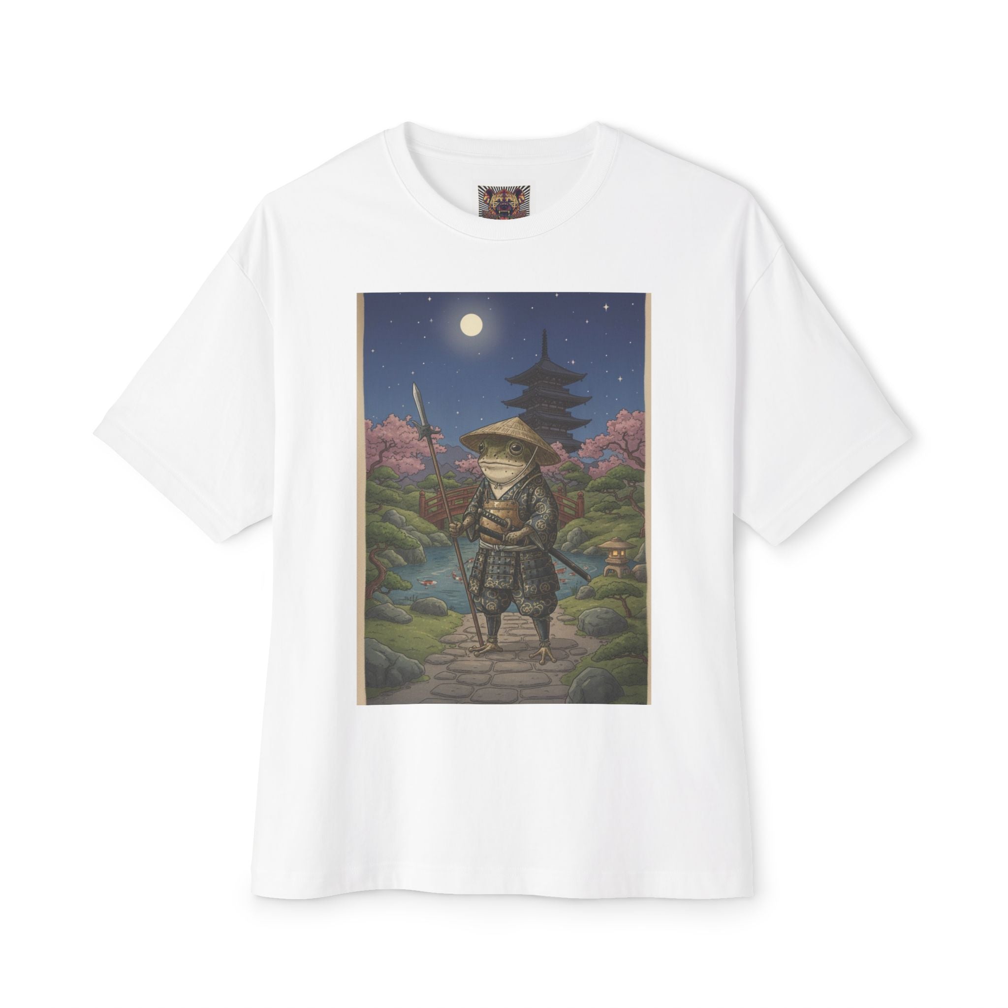 Relaxed Samurai Night Scene Tee