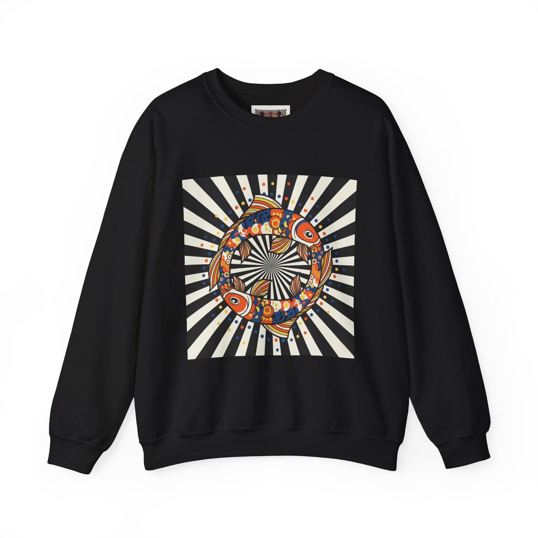 Colorful Spiritual Fish Crewneck Sweatshirt